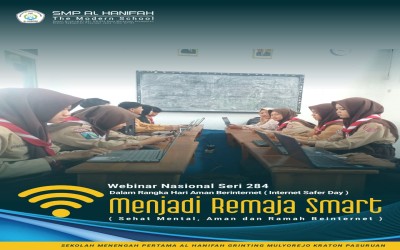 Webinar Nasional Seri 284 Dalam Rangka Hari Aman Berinternet (Internet Safer Day) Menjadi Remaja Smart (Sehat Mental, Aman dan Ramah Berinternet)